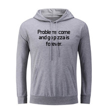 Pizza Is Forever Funny Hoodies Unisex Sweatshirt Sarcastic Slogan Hoody ... - £20.57 GBP