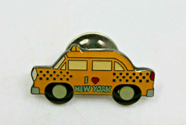 I Love New York Yellow Cab Taxi NY USA Collectible Pin Pinback Souvenir Vintage - £11.52 GBP