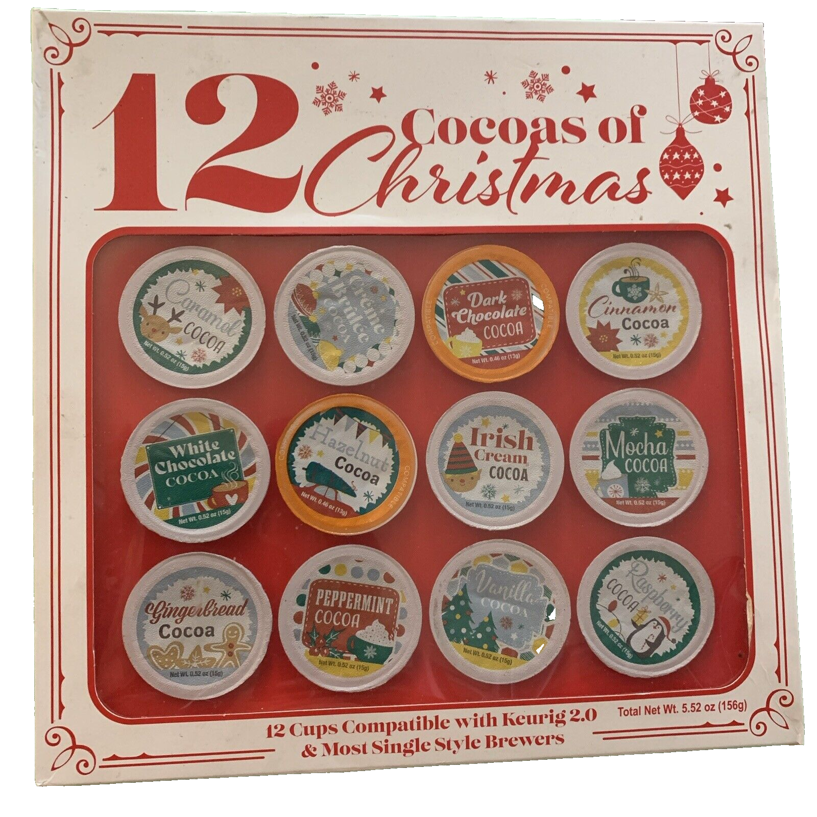 Ripped box 12 cocoas of christmas k-cup advent exp 9/30/25 - $9.78