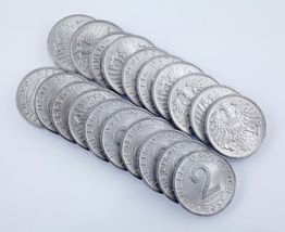 1957 Austria 2 Groschen Coin Lot (20 coins) All in Unc-BU Condition! KM#... - $102.01 CAD