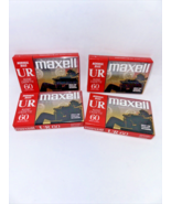 Lot of 4 NIP Maxell Normal Bias UR Audio Cassette Tape 60 Minute 90m - $25.08 CAD