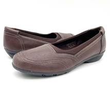 NEW I Love Comfort Womens 9.5 Stevie Slip-on Loafer Shoe Faux Leather Brown - £19.18 GBP