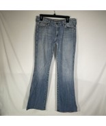 7 For All Mankind Jeans Women&#39;s 30x31 Low Rise Straight Cotton Blend Den... - $181.25 MXN