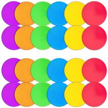 PIKZH 24 Poly Spot Markers 9.1" Non-Slip Rubber Agility Training Floor Dots - $75.77