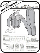 Men&#39;s Chinook Wind and Rain Suit Coat Jacket Pants #132 Sewing Pattern g... - $11.00