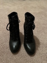 Women&#39;s Black Ankle Boots Antonio Melani 3 Inch Heel  Size: 8 - £33.81 GBP