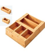 Copco Bamboo Zip Bag Organizer Set, 5 Slots for Gallon, Quart, Snack, Sa... - $608.78 MXN