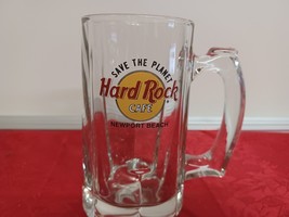 Heavy Duty Hard Rock Cafe Newport Beach 6&quot; Stein Glass Mug Save the Planet - £19.38 GBP