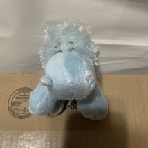 Ganz Webkinz Blue Hippo Hair Sticks Up Pink Ears and Nose Plush Stuffed Animal - £2.39 GBP
