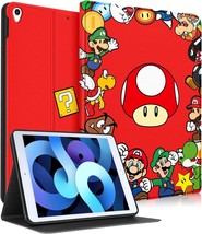 iPad Air 3rd Generation/Pro 10.5 inch Case forKids Teens Adults Mario Mushroom - £10.95 GBP