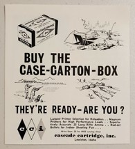 1966 Print Ad CCI mini-mag .22 Long Rifle Cascade Cartridge Lewiston,Idaho - £7.67 GBP