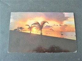 A Beautiful Sunset in Florida - 1951 Postmarked Postcard. - £7.13 GBP