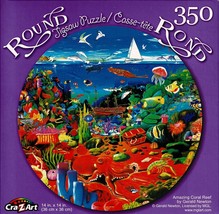 Amazing Coral Reef  - 350 Round Piece Jigsaw Puzzle - £10.33 GBP