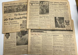 Lot 4 Honolulu Advertiser Star Bulletin Newspapers 1963 - £35.05 GBP