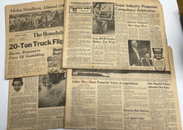 Lot 4 Honolulu Advertiser Star Bulletin Newspapers 1963 - $44.55