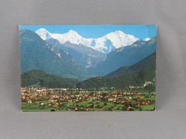 Vintage Postcard - Interlaken Switzerland Aerial Photo - Walter Schild - $15.00
