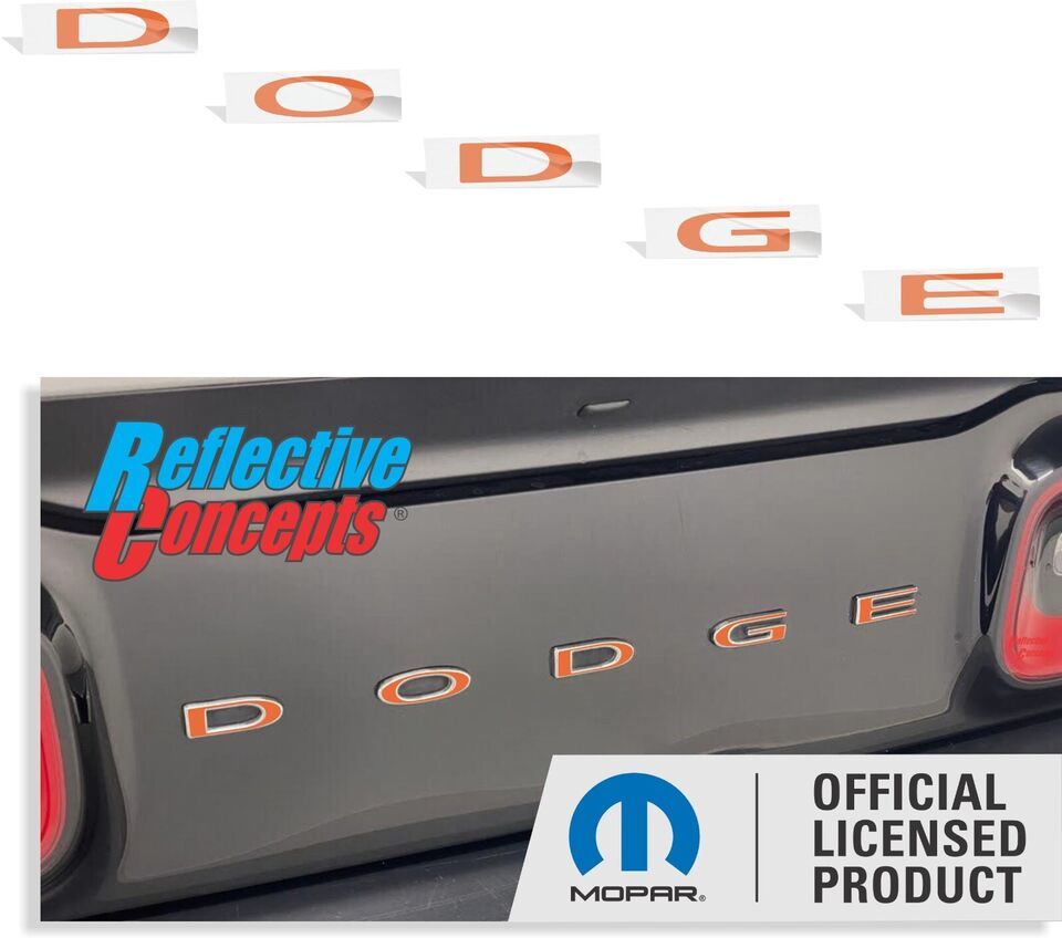 DODGE Trunk Badge Overlay Decal for 2015-2023 Dodge Challenger