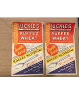 1940&#39;s 2 Luckies Puffed Wheat Rogers Silverware Coupons *Pre-Owned w/Wea... - €8,61 EUR