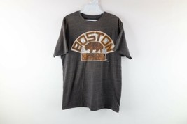 CCM Hockey Mens Medium Distressed Boston Bruins Spell Out T-Shirt Charcoal Gray - £20.25 GBP