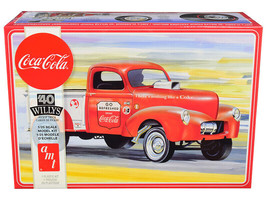 Skill 3 Model Kit 1940 Willys Gasser Pickup Truck Coca-Cola 1/25 Scale Model AMT - $47.41