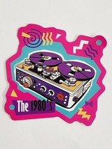 The 1980&#39;s Cool Turn Tables Multicolor Music Theme Sticker Decal Embelli... - £1.81 GBP