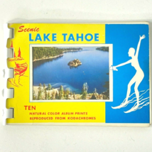 Scenic Lake Tahoe CA Vintage Mini Photo Album 10 Kodachrome Spiral Bound 1960s - £13.87 GBP