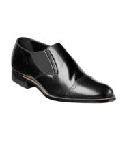 00017 , Stacy Adams Leather Shoes Madison Slip On Cap Toe - £104.23 GBP