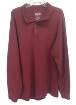 Duluth Trading Men’s Thermal Shirt Waffle Collared Long Sleeve Size Large L - £25.14 GBP