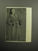 1957 Grenhut Fur Coat Advertisement - Leopard fur origin Africa - £14.77 GBP
