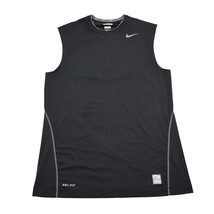 Nike Pro Shirt Mens M Black Dri Fit Sleeveless Lightweight Casual Tee - £17.69 GBP
