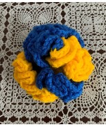 Handmade Crocheted Michigan Wolverines Brain Ball Dog Cat Toy Soft  Cudd... - £8.76 GBP