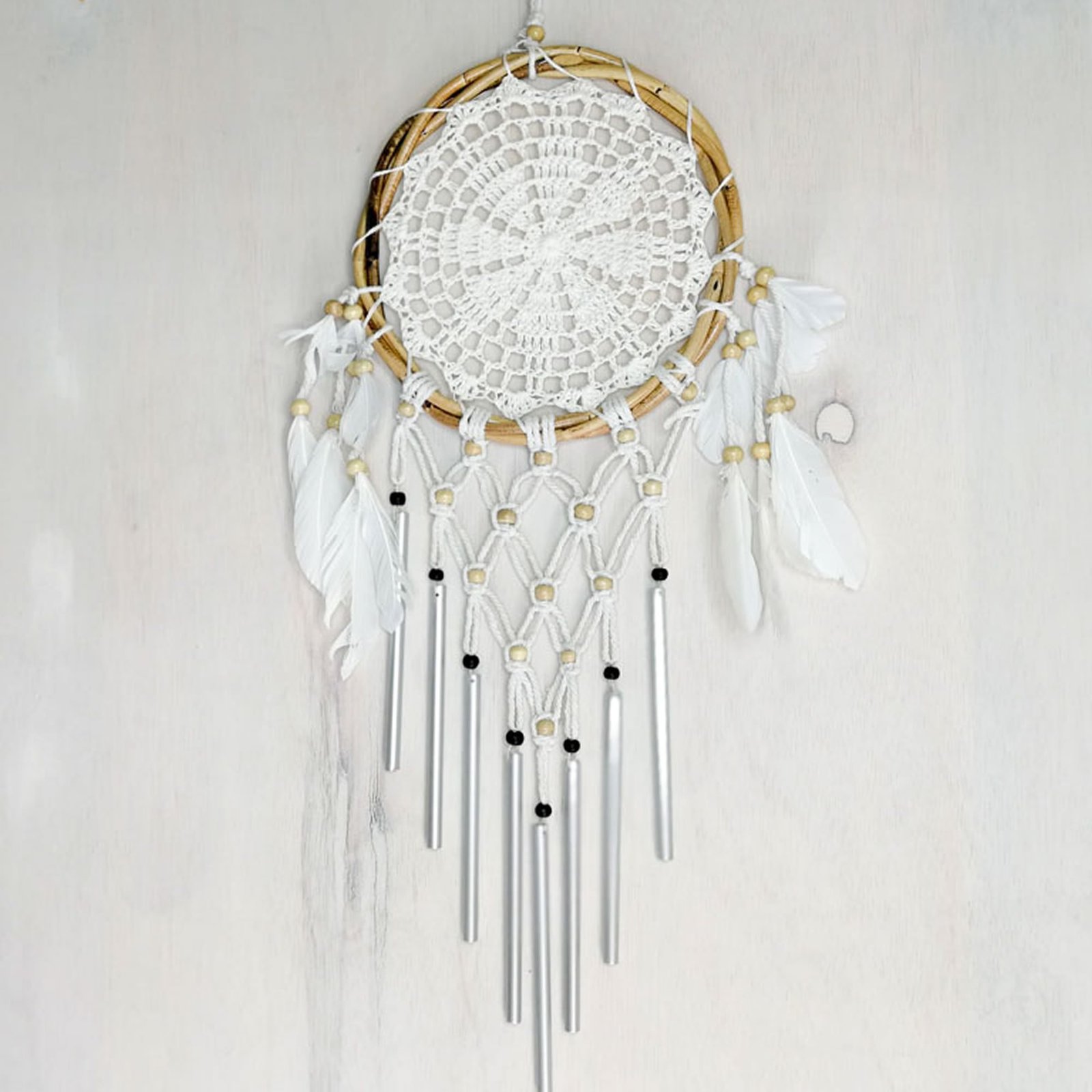 Bohemian Macrame Hanging Dream Catcher Garden Wind Chime - $29.90