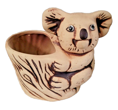 Ceramic Koala Bear Climbing Tree Planter Pot Vase Pottery Succulant Bowl - £10.07 GBP
