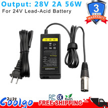 28V 2A Battery Charger For Electric Scooter, Wheelchairs, For Jazzy Power Chair - £17.95 GBP