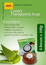 6 Boxes x100g Gano Excel Gano Transparent Soap Extract Ganoderma Lucidum -DHL Ex - £102.79 GBP
