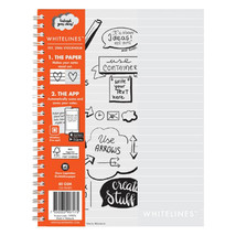 Whitelines A5 Soft/Cvr Lined Notebook 120pg (Orange Grey) - $30.31