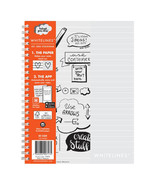 Whitelines A5 Soft/Cvr Lined Notebook 120pg (Orange Grey) - £23.83 GBP
