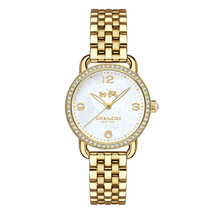 Coach 14502478 Delancey Gold-Tone Mother of Pearl Ladies Watch - £316.18 GBP