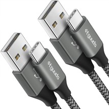Long Usb C Cable [12Ft, 2-Pack], Fast Charging Usb A To Type C Charger C... - £20.43 GBP