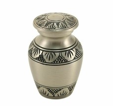 New, Brass Set of 6 Athena Pewter Keepsake Cremation Urns, 5 Cubic Ins each - £150.27 GBP