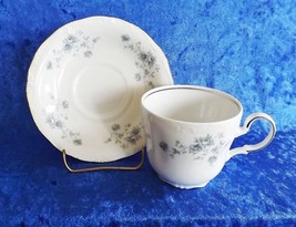 Johann Haviland Cup &amp; Saucer Blue Garland Vintage Fine China Barvarian (... - £7.44 GBP