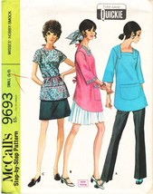 Misses&#39; HOBBY SMOCK Vintage 1969 McCall&#39;s Pattern 9693 Size Small (6, 8)... - £9.41 GBP