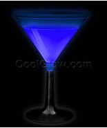 3 GLOW MARTINI GLASSES- RAVE, PARTY, NITECLUB GLOW CUP - GLOW STICK LIGH... - $261.71 MXN