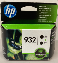 Genuine HP 932 2 pk Black Inkjet Cartridge for 6100 6600 6700 7510 7110 ... - $9.95