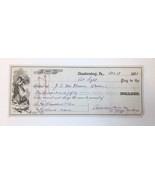 Antique Check National Bank of Chambersburg Pennsylvania 1881 - £11.98 GBP