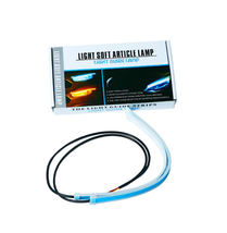 14/18/24inch LED DRL Light Amber Sequential Flexible Turn Signal Strip H... - $10.58
