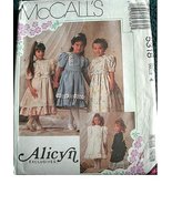 GIRLS DRESS IN TWO LENGTHS SIZE 4 ALICYN EXCLUSIVES PATTERN BY MCCALLS 5318 - £7.70 GBP