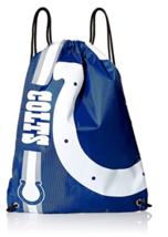 Indianapolis Colts NFL Big Logo Side Stripe Drawstring Backpack Backsack - £11.18 GBP