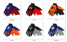 NHL Colored Palm Utility Gloves by Forever Collectibles -Select- Team Below - £8.75 GBP+