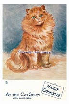 rp13117 - Louis Wain Cat - At The Cat Show - Highly Commended - print - £2.19 GBP
